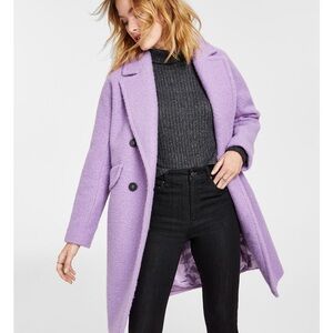 Chic Lavender Wool Coat